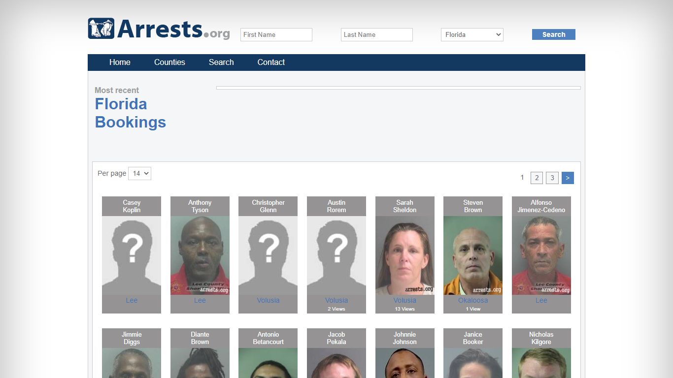 Florida Arrests and Inmate Search